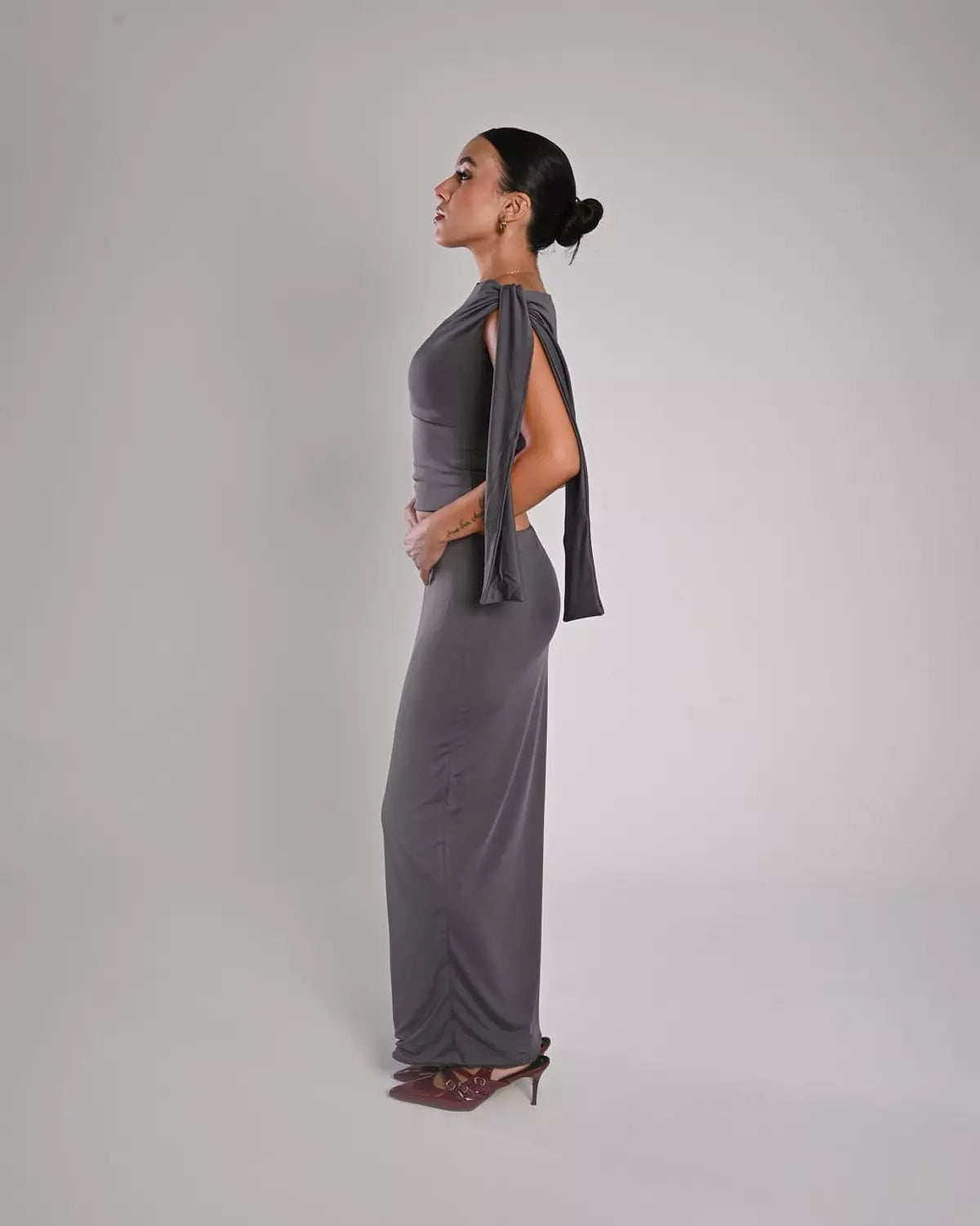 Contouring Maxi Skirt