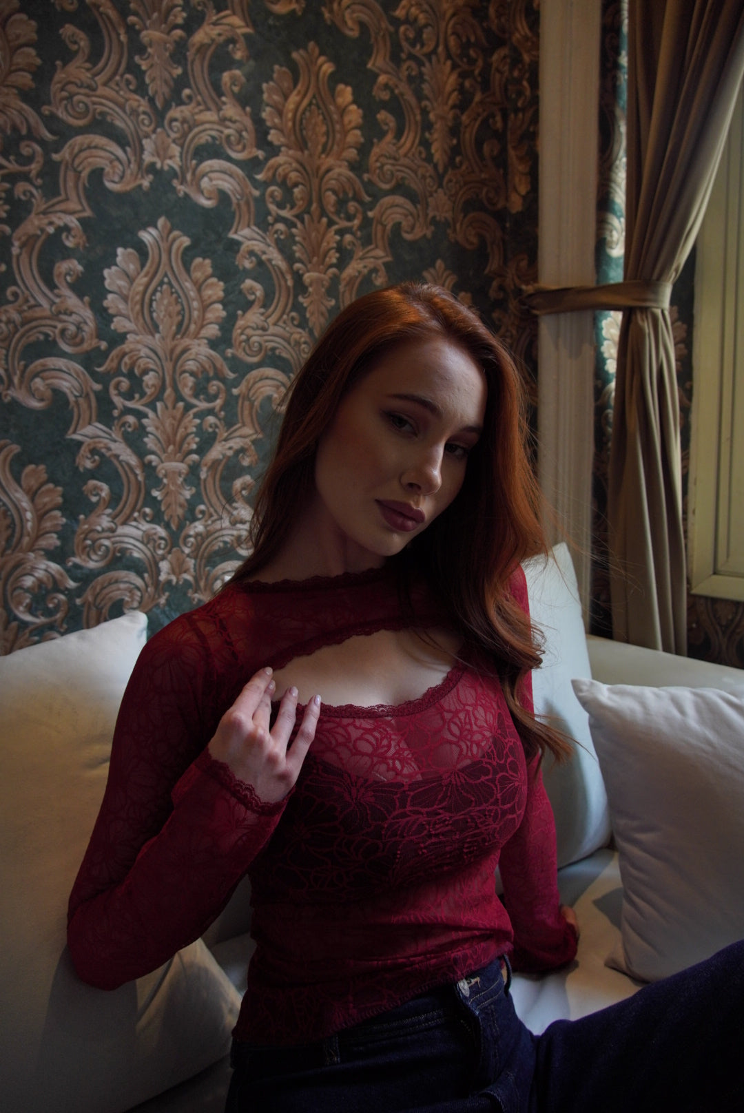 Elara lace top