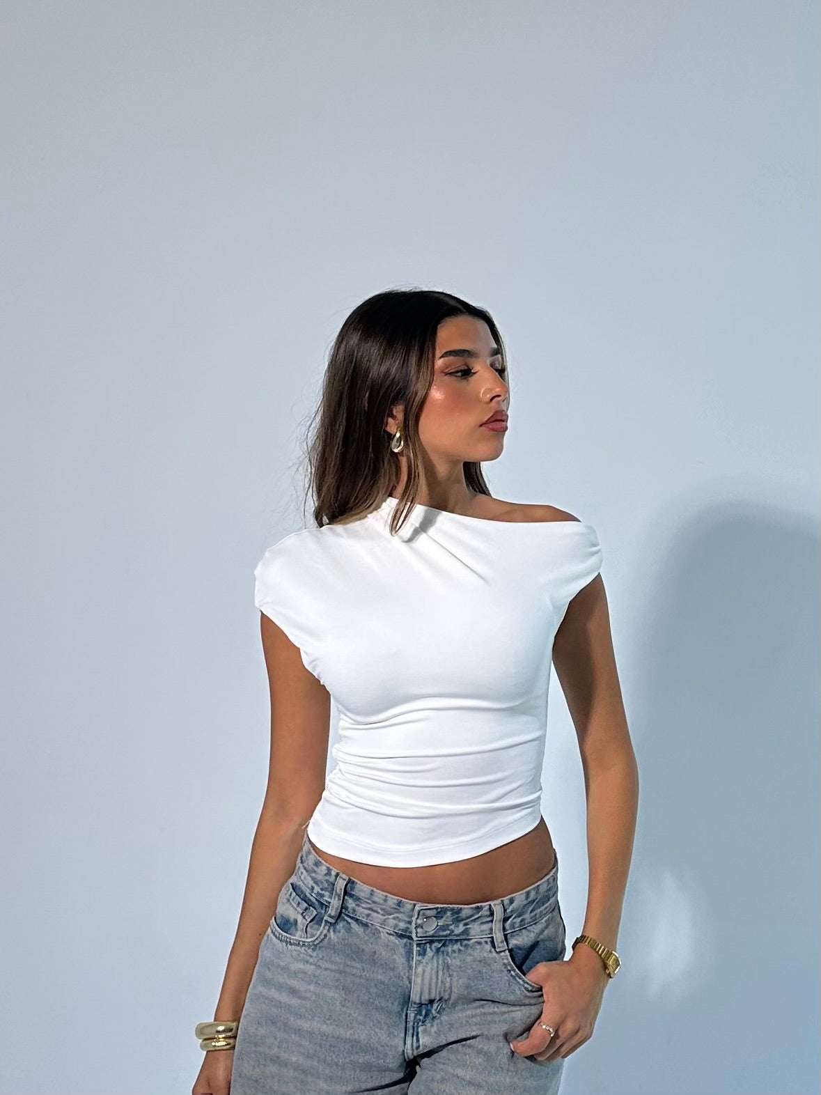 drop shoulder top