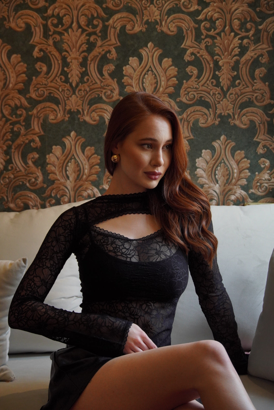 Elara lace top