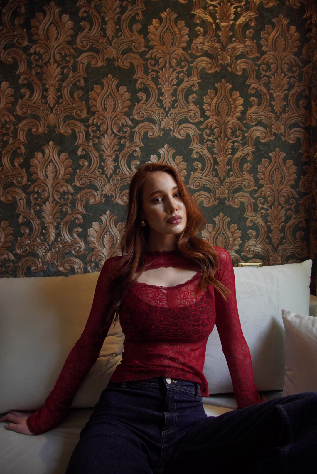 Elara lace top