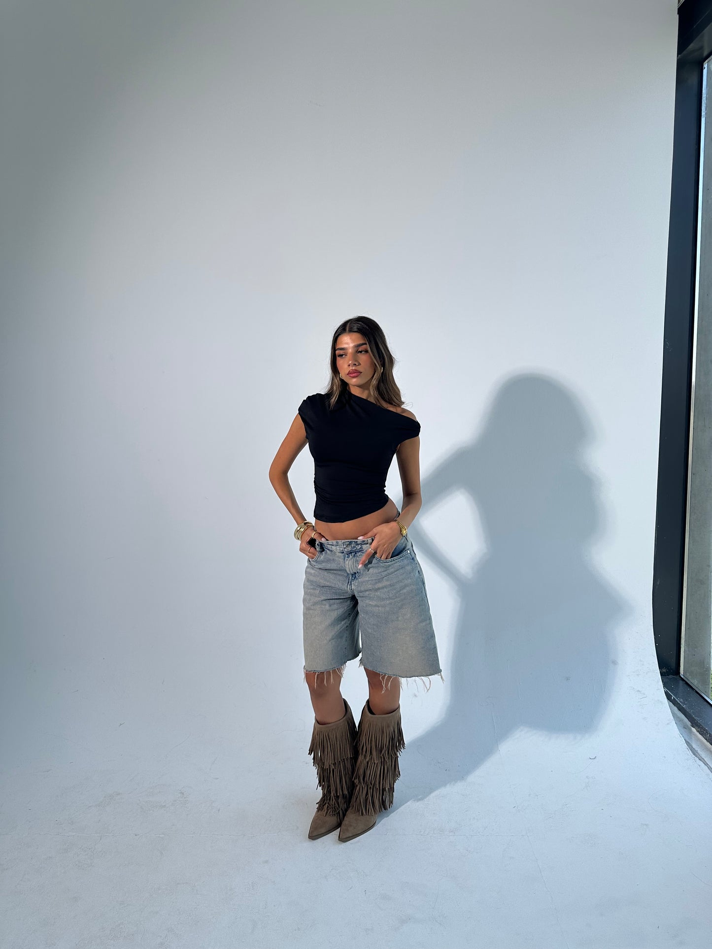 drop shoulder top
