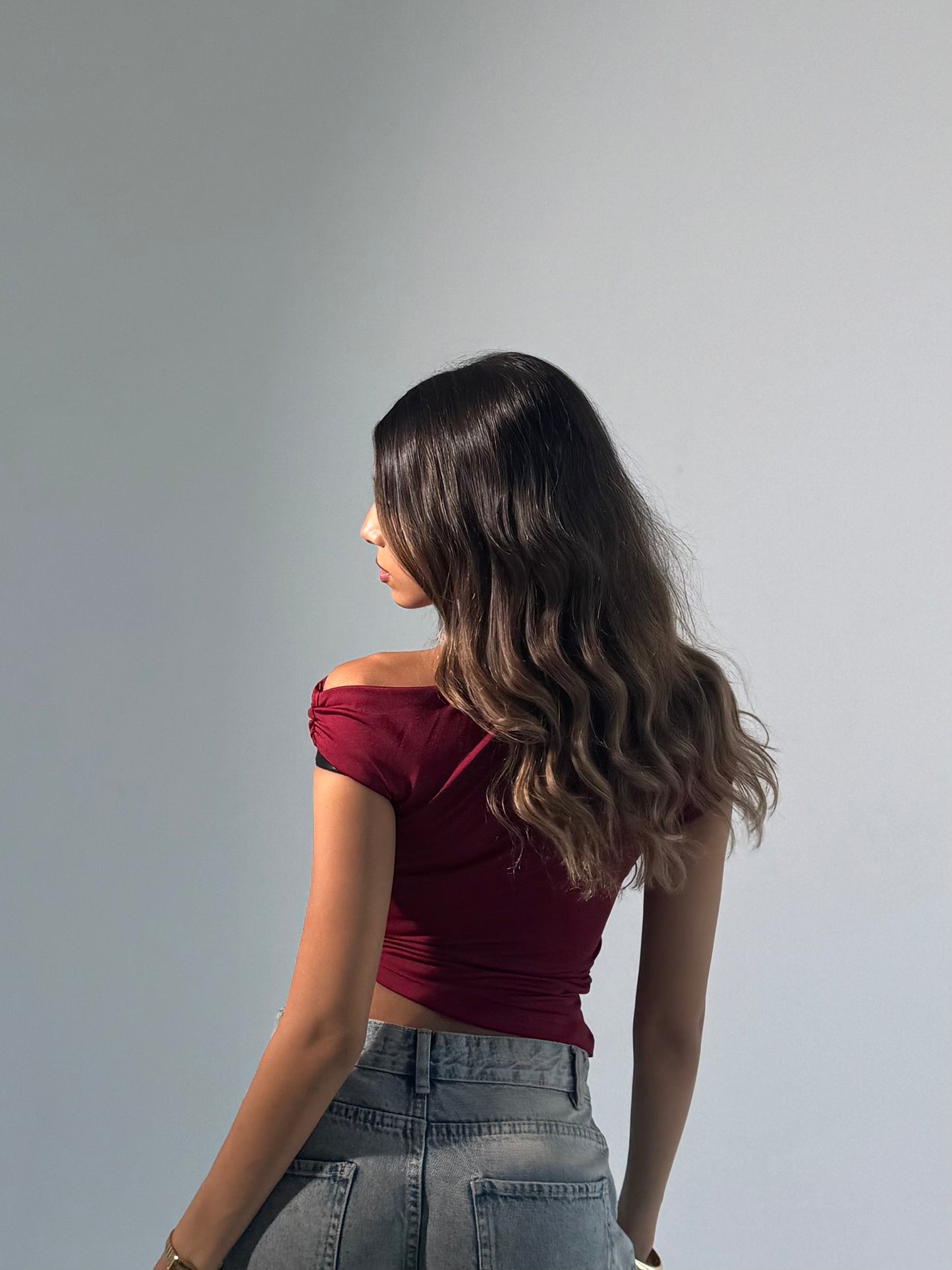 drop shoulder top